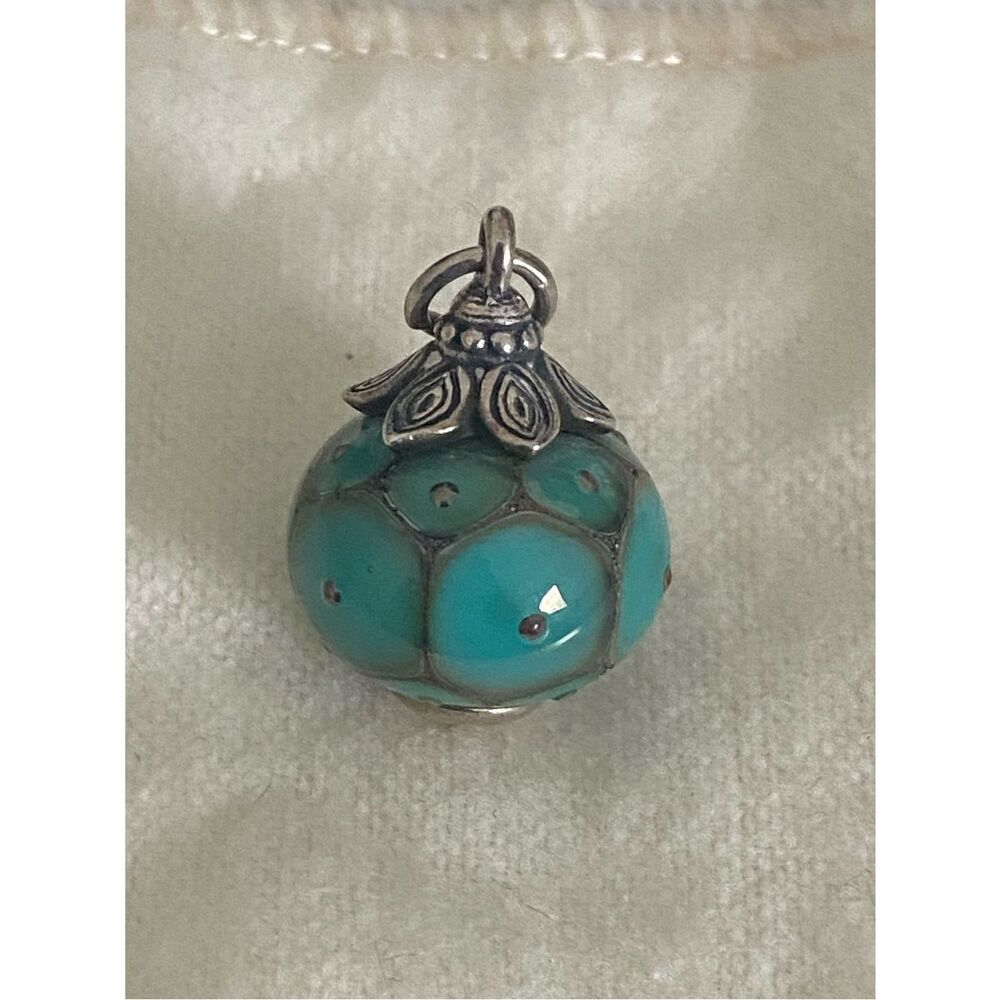 James Avery Retired Turquoise Finial Charm